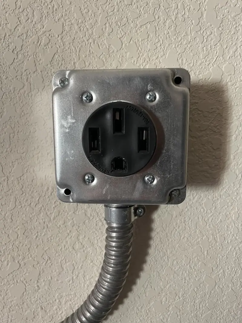 NEMA 14-50 outlet installed for Smart Home Electrical in Turner